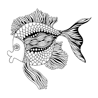 Fish Outline drawing free download