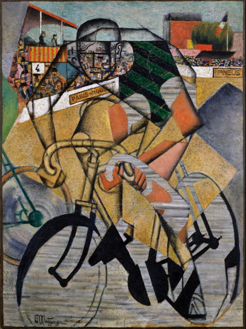 "No Velódromo" (1912), pintura de Jean Metzinger (1883-1956) pertencente ao acervo de Peggy Guggenheim Collection em Veneza, Itália.