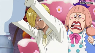 ワンピースアニメ WCI編 875話 | ONE PIECE ホールケーキアイランド編