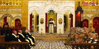 Christian denominations of Aleppo hold mass for peace