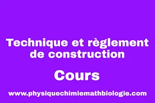 Cours de Technique et règlement de construction PDF