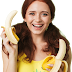 Female Model with Banana Transparent Image