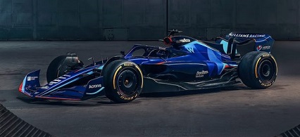 2022 Formula1, Williams team, reveals, New 2022 livery, F1 show car, FW44 challenger