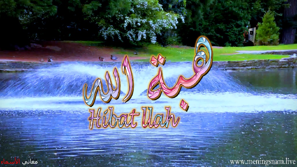 معنى اسم, هبة الله, وصفات, حامل, وحاملة, هذا الاسم, Haibatullah,