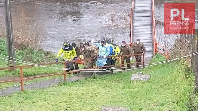 Rescatan a hombre herido desde la ribera del río Damas