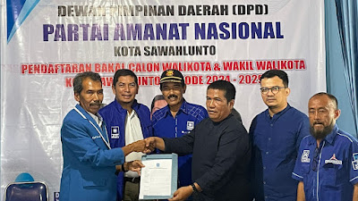 Maju Pilkada 2024 Hasjoni Sambangi Kantor Sekretariat PAN Kota Sawahlunto 