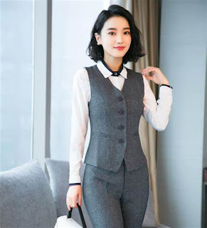 Áo vest nữ công sở dáng gile