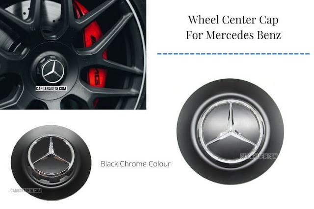Black Chrome Wheel Center Cap Size 154mm For Mercedes Benz - Disc Model