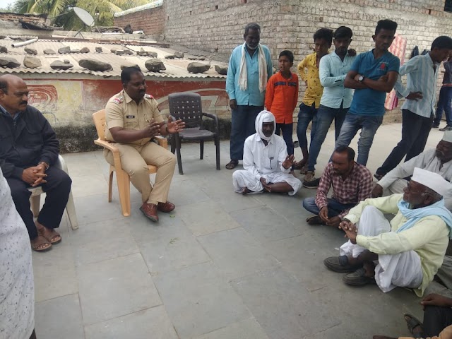 गावामध्ये तंटे होऊ नये म्हणून भादा पोलिसांकडून  समन्वय बैठक 