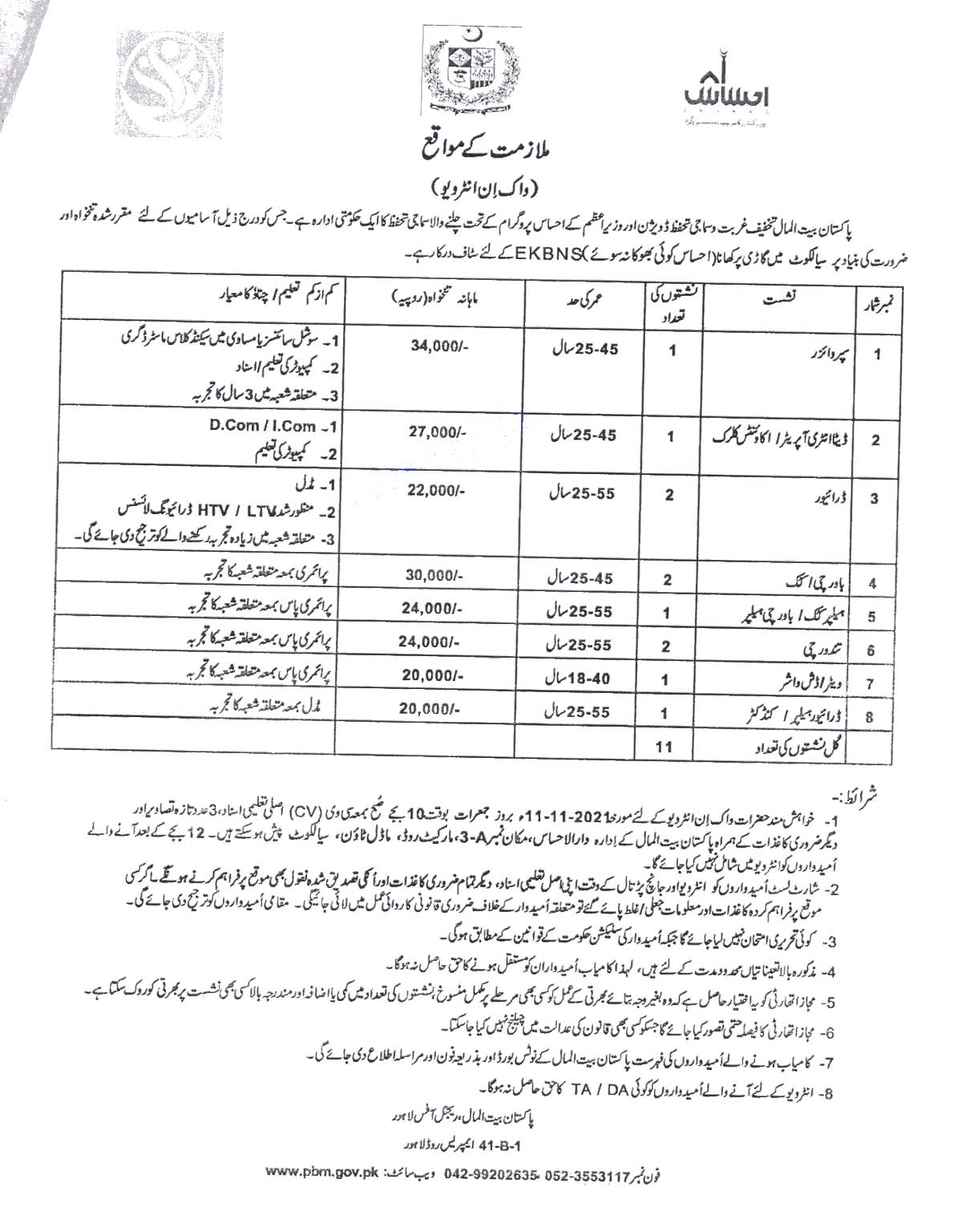 Government Jobs In Pakistan | Pakistan Bait ul Mal PBM Latest  Jobs 2021 – www.pbm.gov.pk