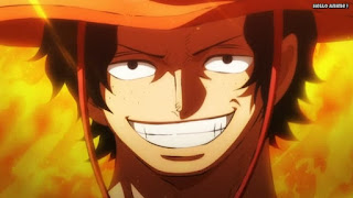 ワンピースアニメ 1012話  火拳のエース かっこいい Portgas D.Ace | ONE PIECE Episode 1012