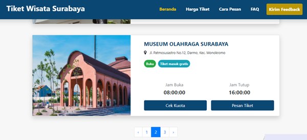 Cara Pesan Tiket Online Museum Olahraga Surabaya