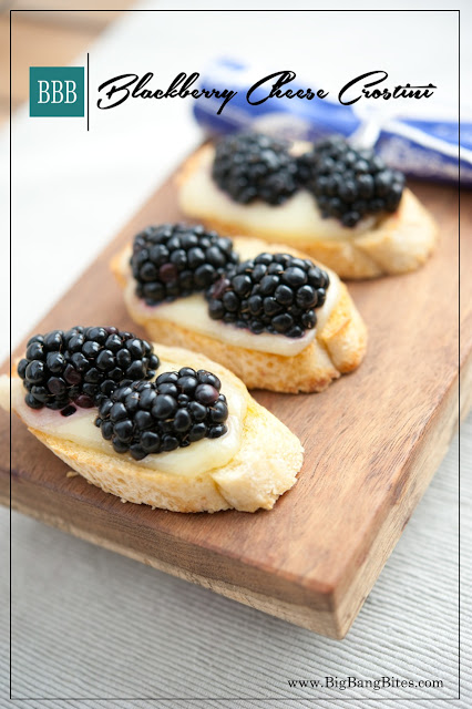 Blackberry Cheese Crostini
