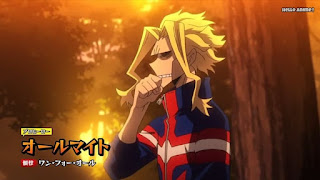 ヒロアカ アニメ 4期4話 オールマイト 八木俊典 All Might | 僕のヒーローアカデミア67話 インターン My Hero Academia