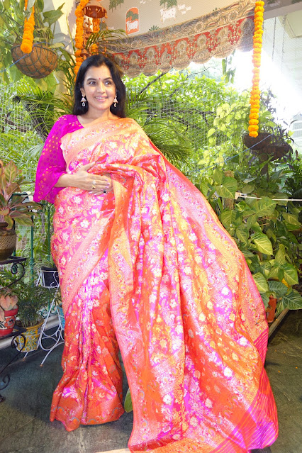 This is our top of the line saree. 72 meena, Banarasi katan silk saree.