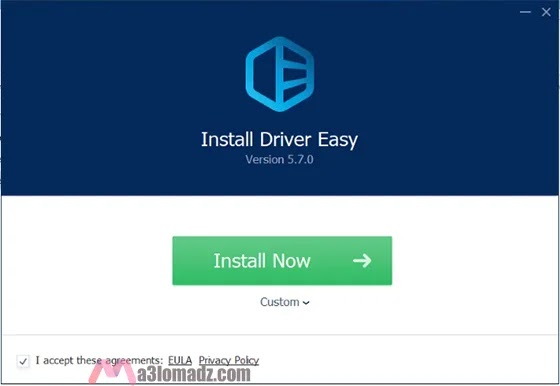 تثبيت DriverEasy النقر على Install Now