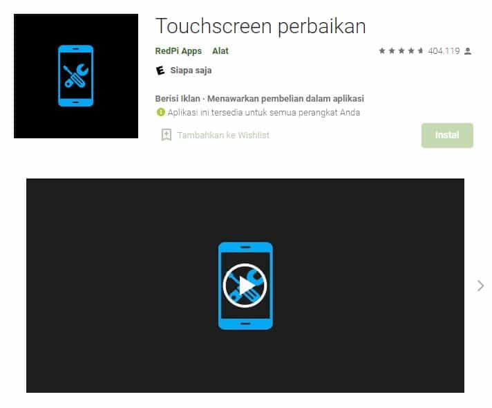 Touchscreen Perbaikan