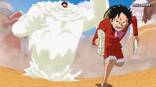 ワンピースアニメ WCI編 835話 ルフィ Monkey D. Luffy  モチモチの実 カタクリ | ONE PIECE ホールケーキアイランド編