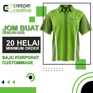 Baju Korporat Minimum Order 20 Helai