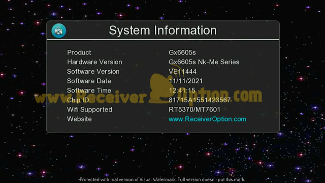 GX6605S NK-ME SERIES NEW SOFTWARE WITH AUTO ROLL BISS KEY & ONE YEAR FREE NASHARE SERVER 11/11/2021