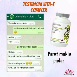 Testimoni Review Vitamin E Shaklee Untuk Wanita dan Lelaki