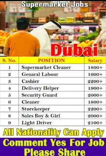 Supermarket jobs in Sharjah for 10 Indian Female Cashiers