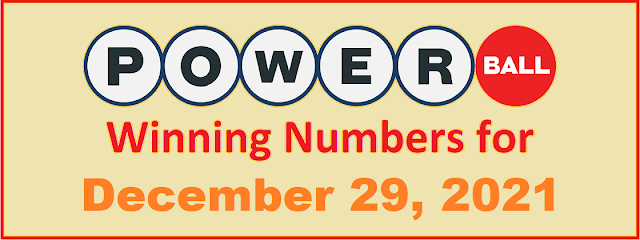 PowerBall Winning Numbers for Wednesday, December 29, 2021