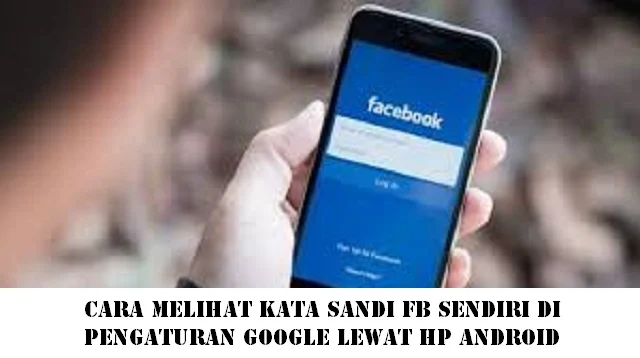 Cara Melihat Kata Sandi FB Sendiri di Pengaturan Google Lewat HP Android