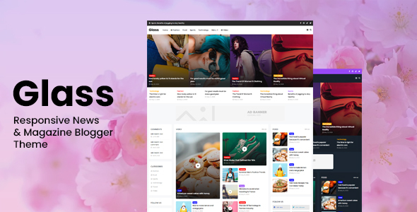 Glass - Responsive News & Magazine Blogger Theme