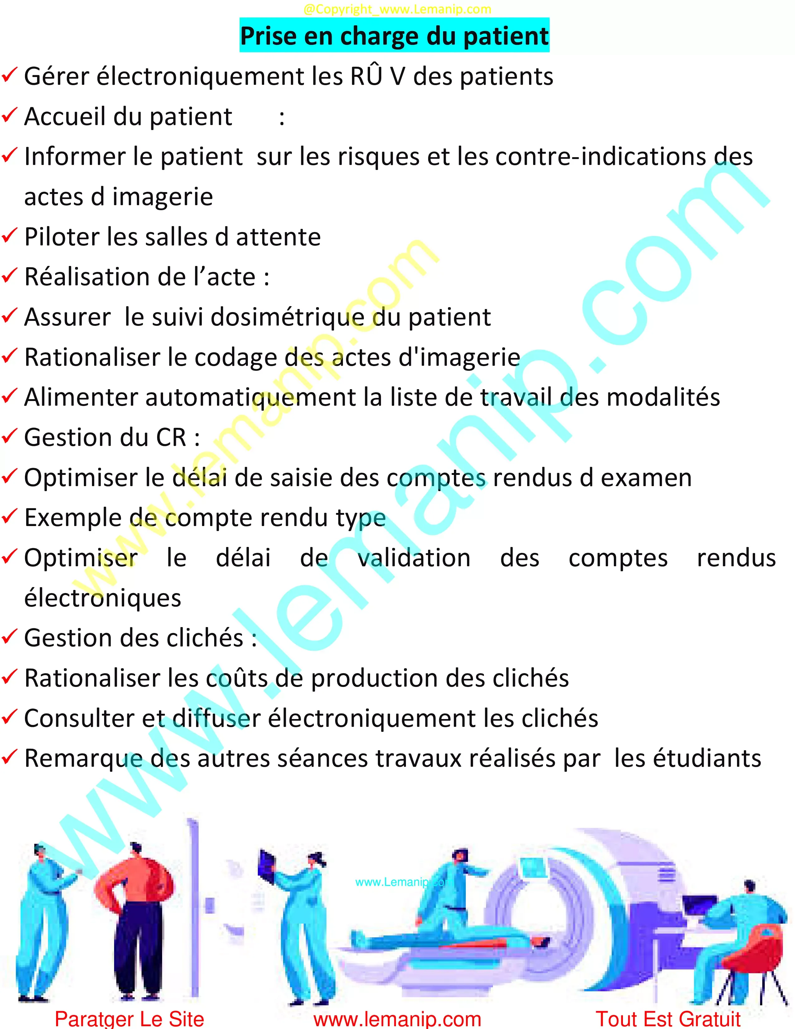 Prise en charge du patient