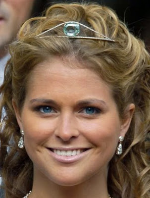 aquamarine bandeau tiara sweden queen louise princess madeleine