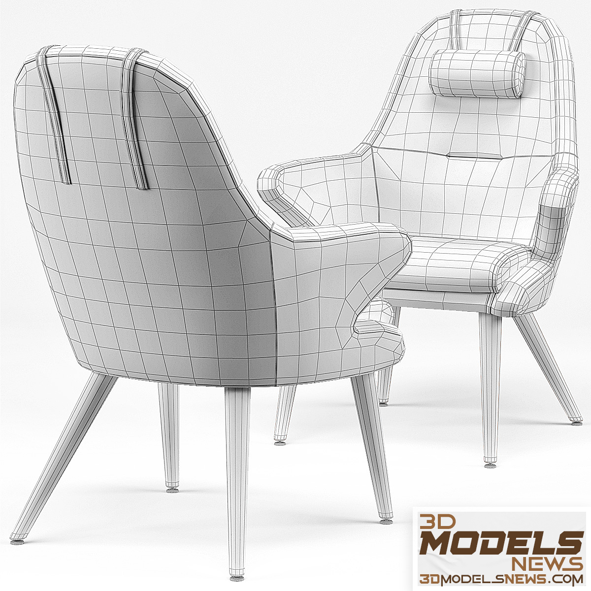 Kaia Lounge Armchair Model 2