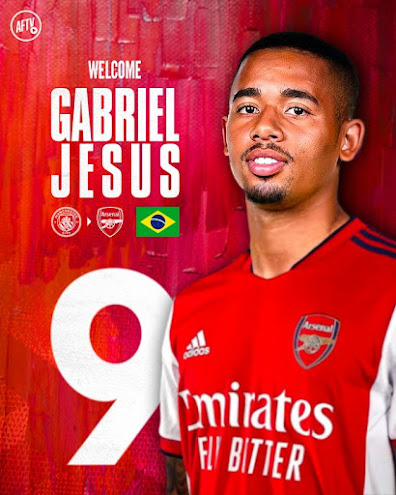 Arsenal Signed Gabriel Jesus from Manchester City 