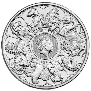 серебряная монета Звери Королевы, 11 выпуск