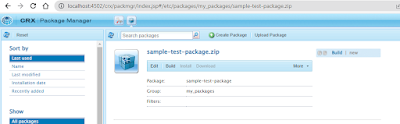 AEM package manager