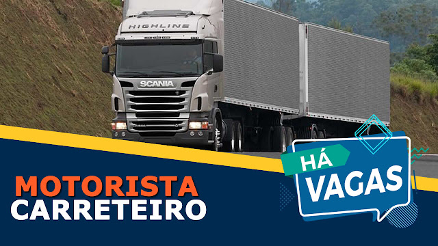 Transportadora G8 Log abre vagas para motorista carreteiro salário até R$ 7.500,00