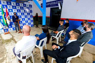 Secretário de Agricultura José Carlos da Estufa na reativação da escola de Sebastiana