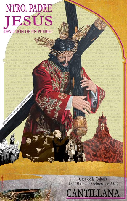 Cartel de la Exposición "Nuestro Padre Jesús Devoción de un Pueblo" de Cantillana