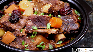 Galbi Jjim Recipe, Korean Ribs Stew