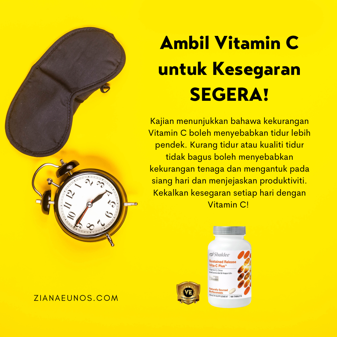 Vitamin C untuk mudah tidur malam