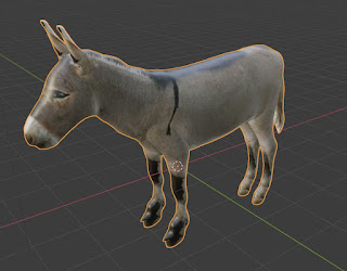 Animal Donkey free 3d model free blender obj fbx low poly