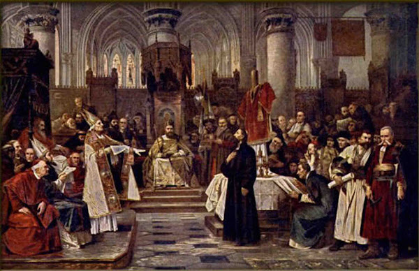 Imagen 133B | Pintura de Jan Hus en el Concilio de Constanza de Václav Brožík. | Tankred / dominio público