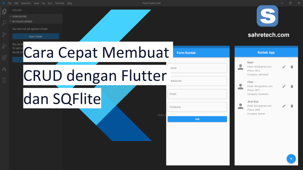 Cara Cepat Membuat CRUD dengan Flutter dan SQFlite