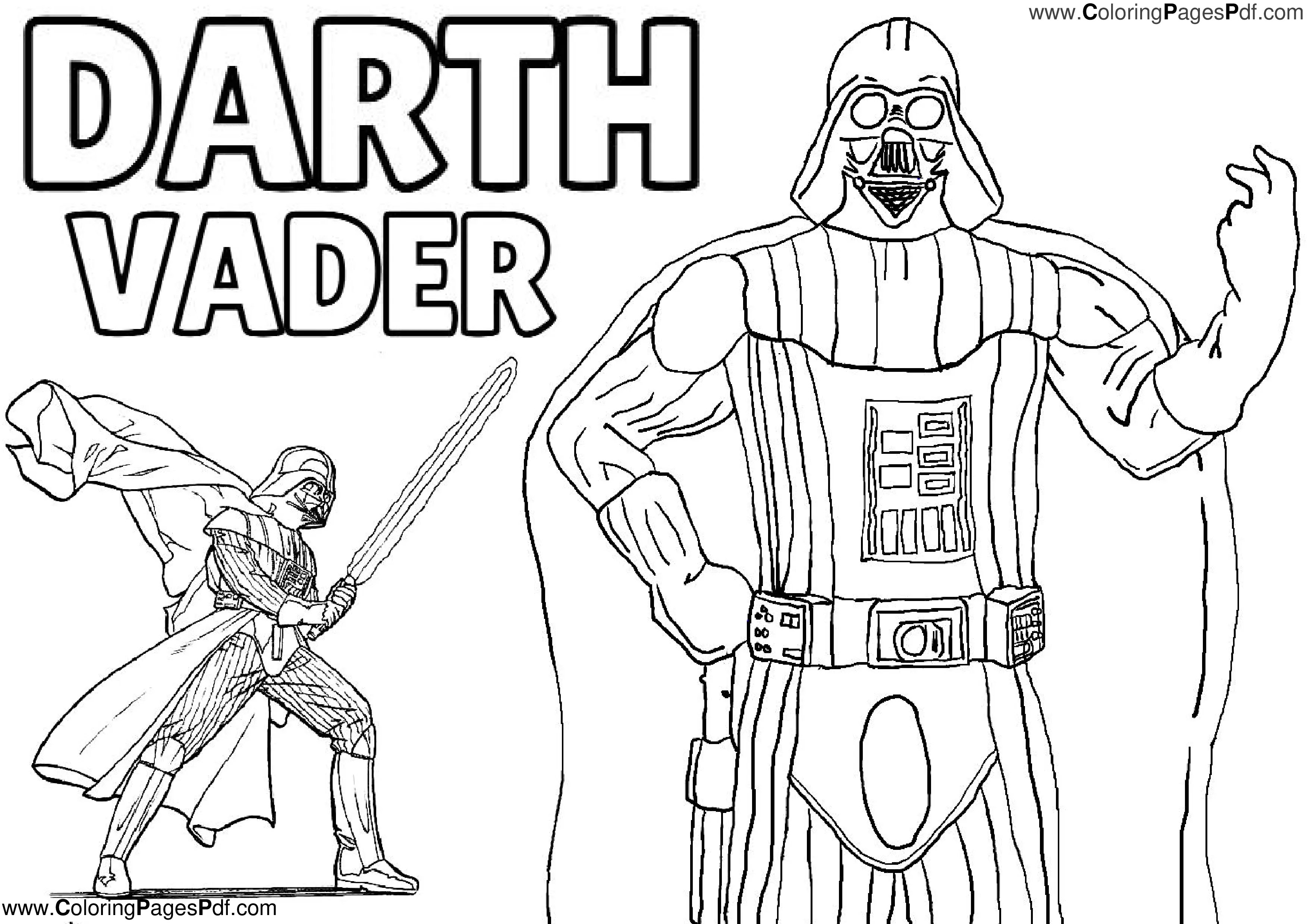 Darth Vader Coloring pages