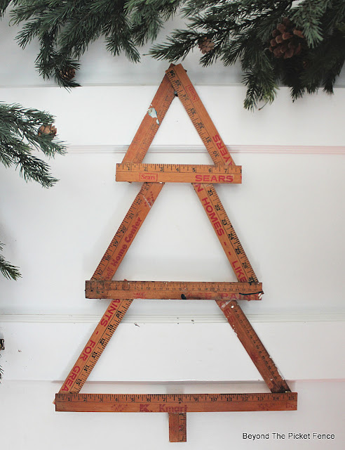 12 Days of Christmas Ideas Yardstick Tree