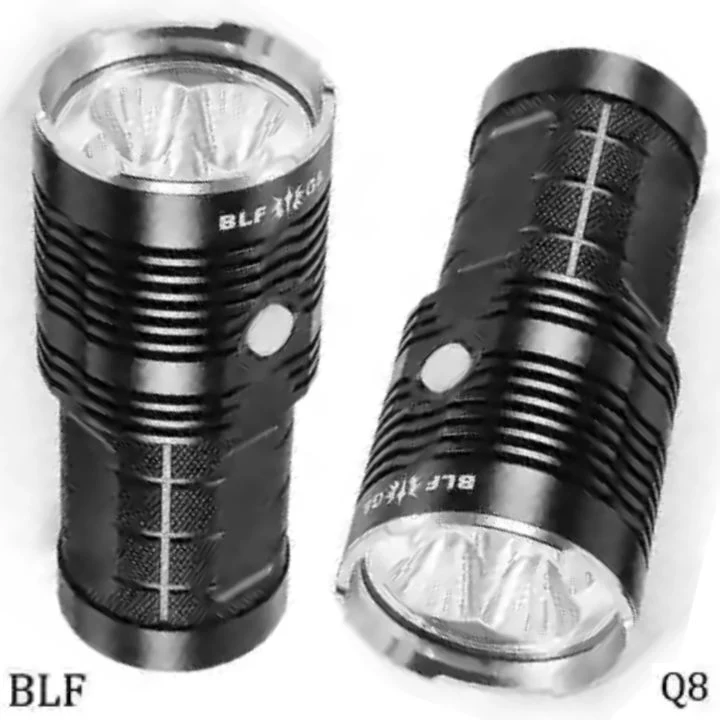 BLF Q8 Flashlights: 5000 Lumens Super Bright Operational LED Waterproof Flashlights