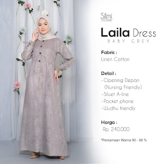 Laila Dress Baby Grey