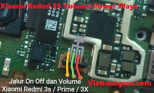 Xiaomi Redmi 3S Volume And Power Solution