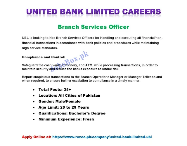 ubl-jobs-for-fresh-graduates-2022