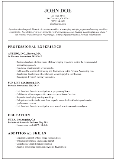 Simplest Resume Template